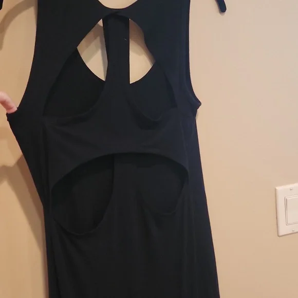 Fabletics Long Black Tank Top Style Dress Size Small - Picture 5 of 9